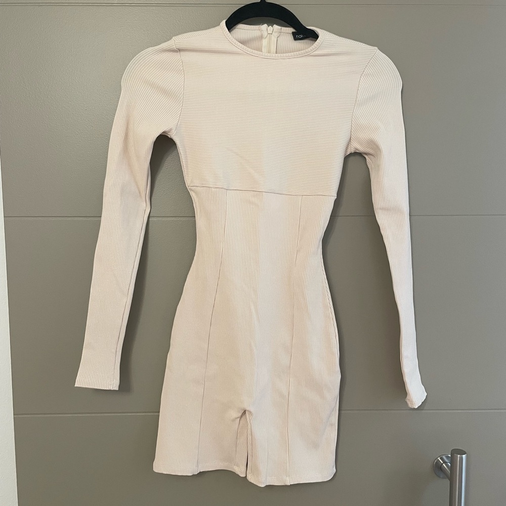 Naked wardrobe “short and snatched” romper. Size S.
